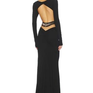 NINA DRESS - NOIR EMBELLISHED